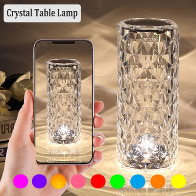 LED Crystal Table Desk Lamp