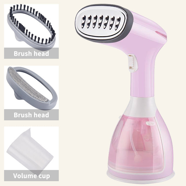 Portable Garment Steamer & Hand Hanging iron Machine Pink