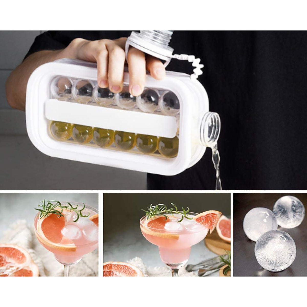 2 in 1 Portable Ice Ball Maker Kettle