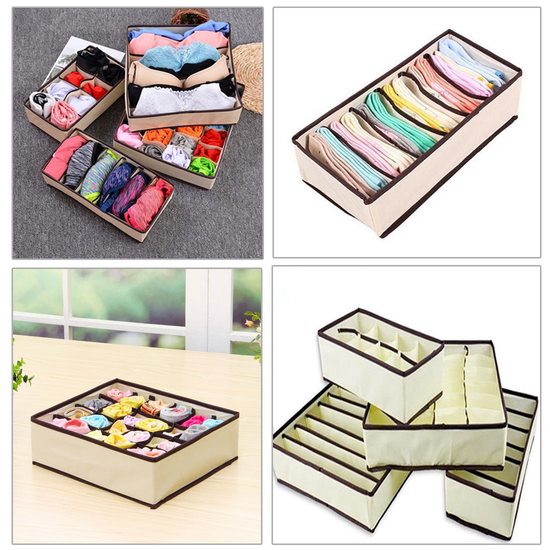 4PCS Drawer Organizers Set