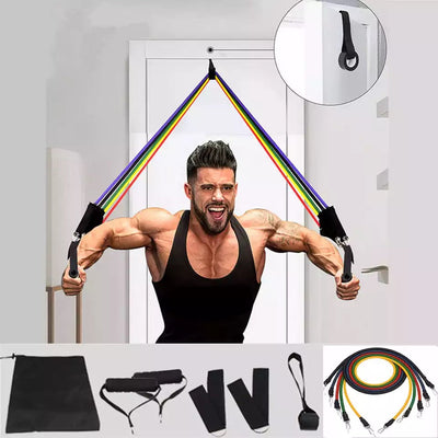 Bodybuilding Power Resistance Bands Set